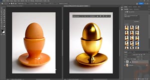 Image sur les tests du nouvel outil " remplissage génératif"