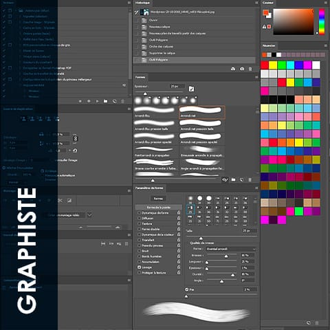 Graphiste logo print