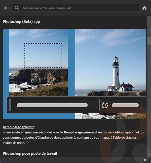 Exemple de l'utilisation de l'IA dans Adobe Photoshop